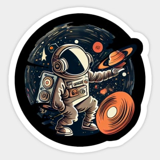 Cosmos and astronaut cartoon art #cosmos Sticker